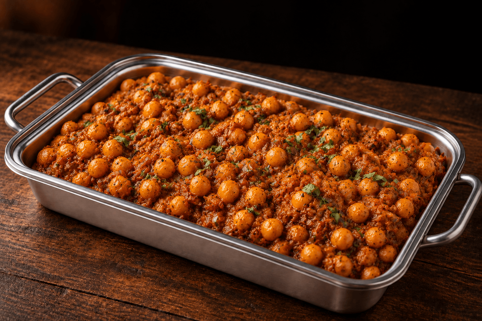 Chole Tray, party tray catering selection at India Oven in Citrus Heights