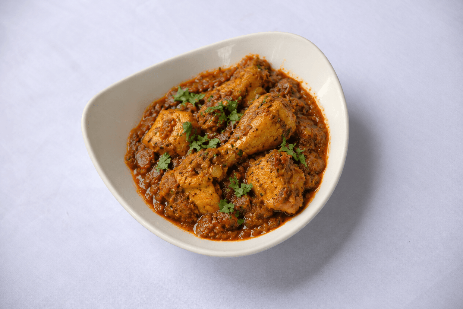 Traditional Chicken Curry(no cream), served at India Oven Sacramento