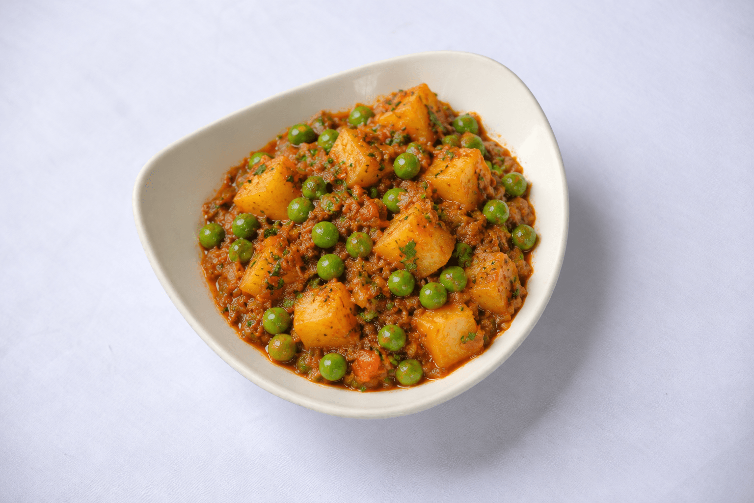 Aloo Matar, served at India Oven Sacramento