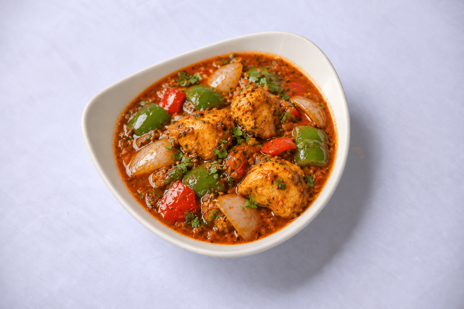 Chicken Karahi, served at India Oven Sacramento