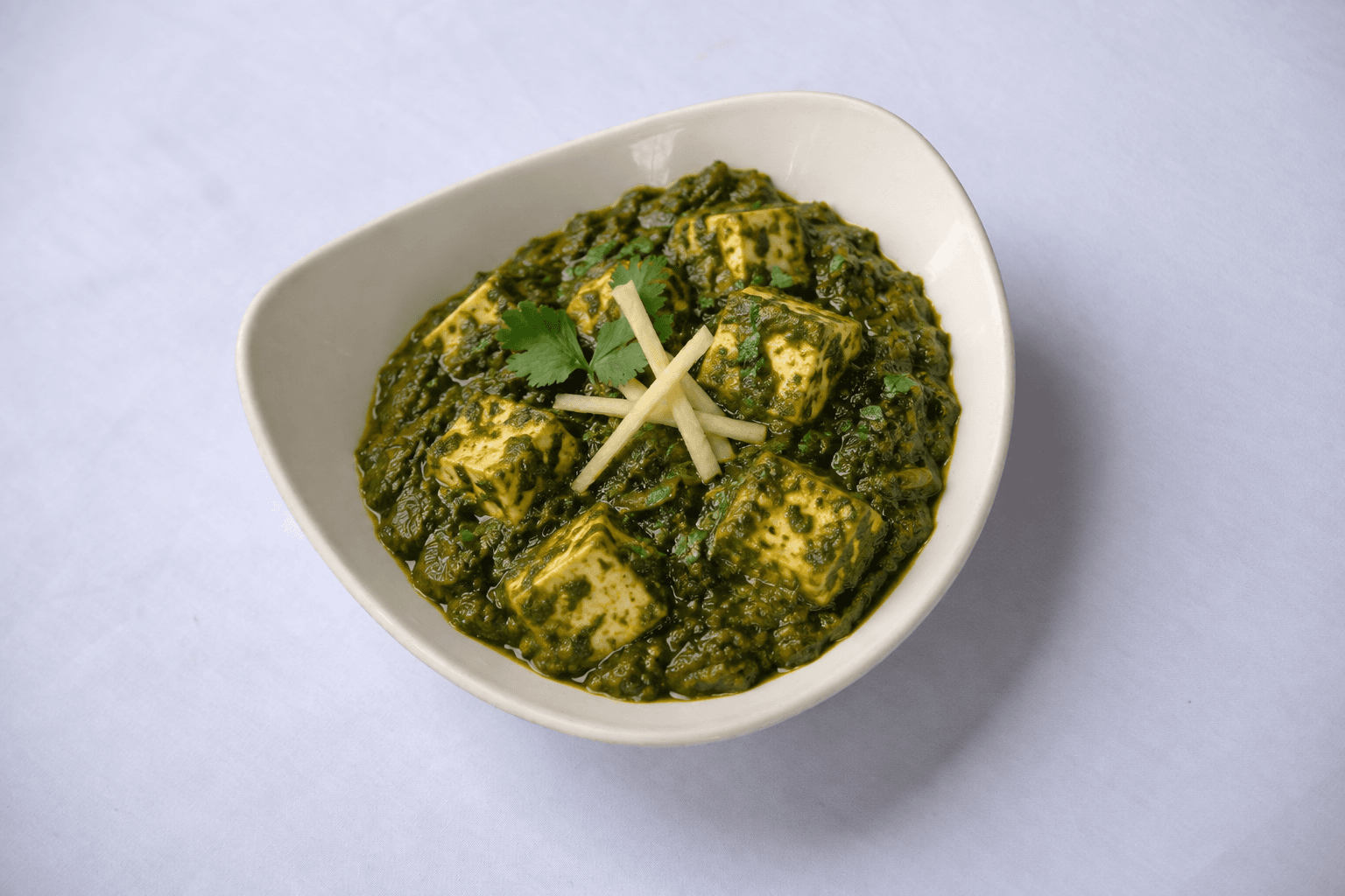 saag panner, served at India Oven Sacramento