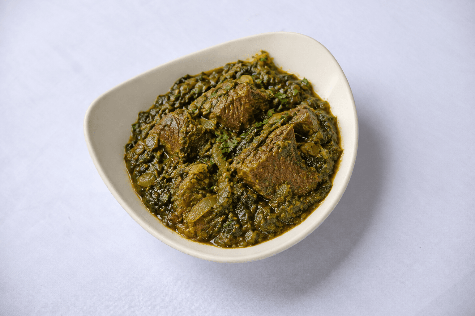 Lamb Saag, served at India Oven Sacramento