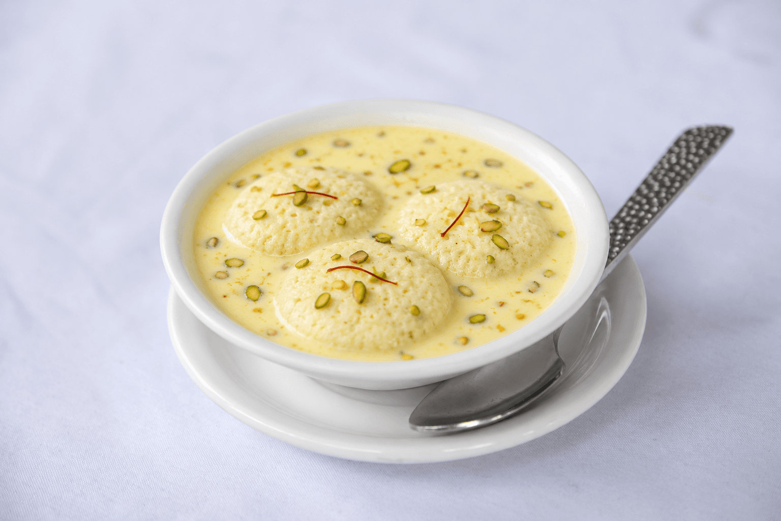 Ras Malai, served at India Oven Sacramento