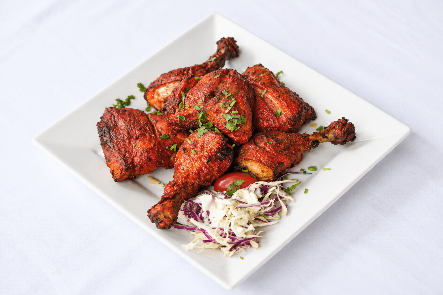 Tandoori Chicken, served at India Oven Sacramento
