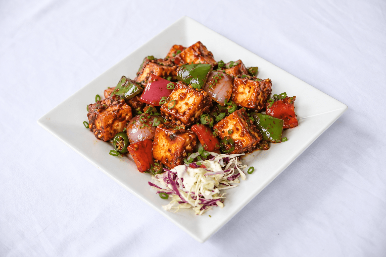 Panner Chili, served at India Oven Sacramento