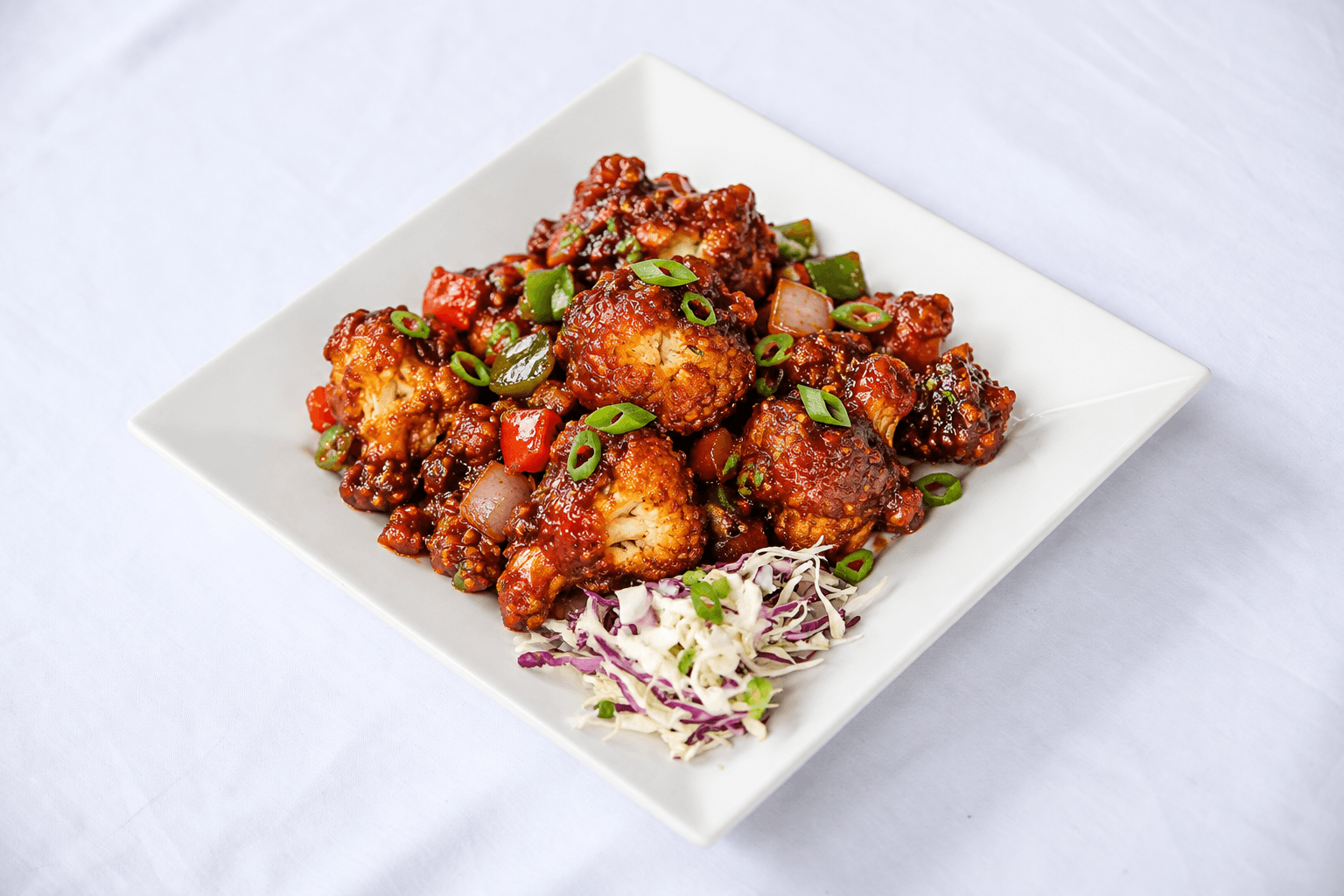 Gobi Manchurian, served at India Oven Sacramento