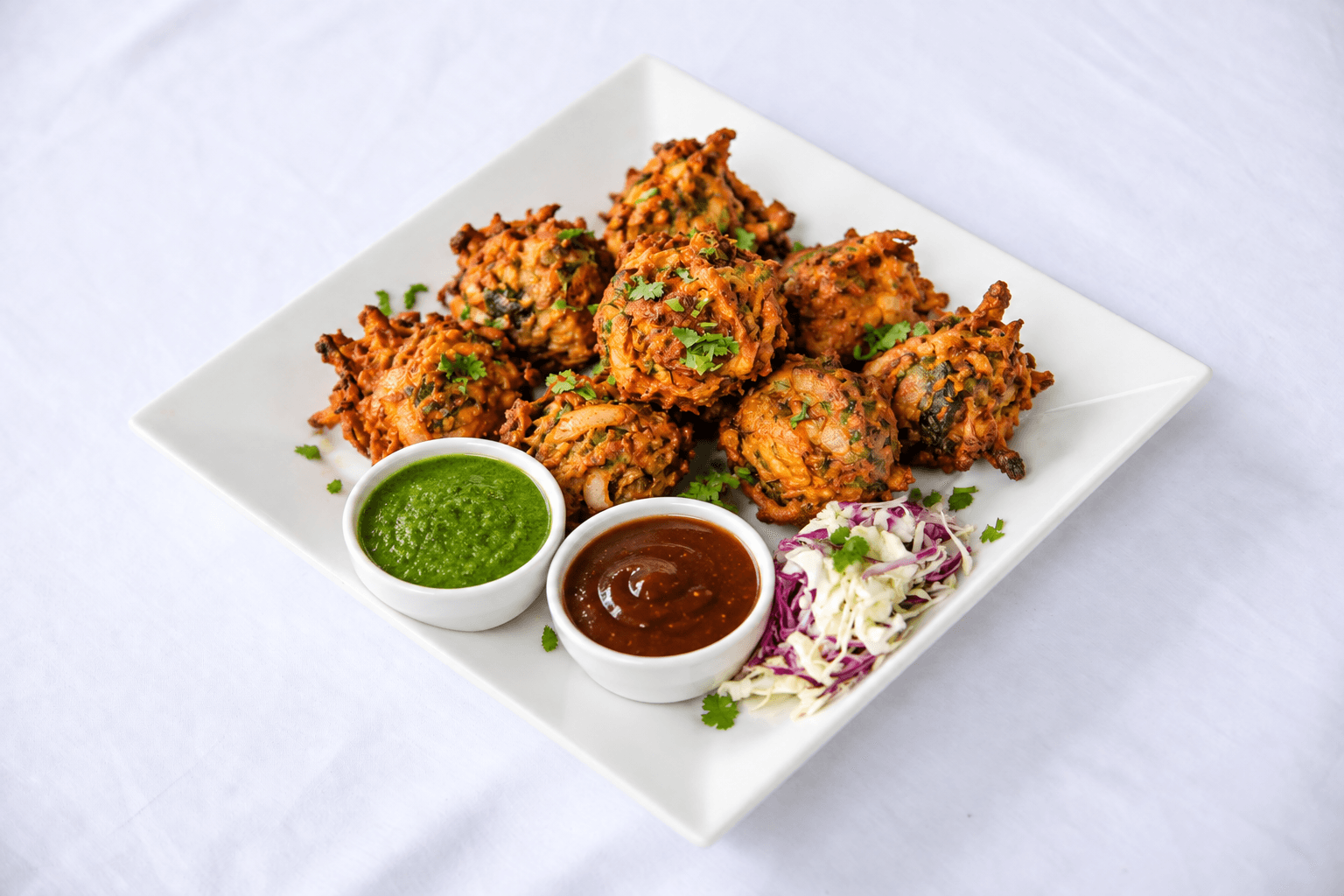 Vegetable Pakora, served at India Oven Sacramento