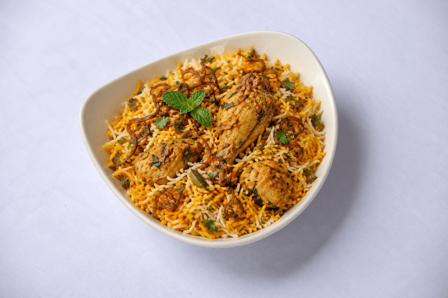 Chicken Biryani, served at India Oven Sacramento