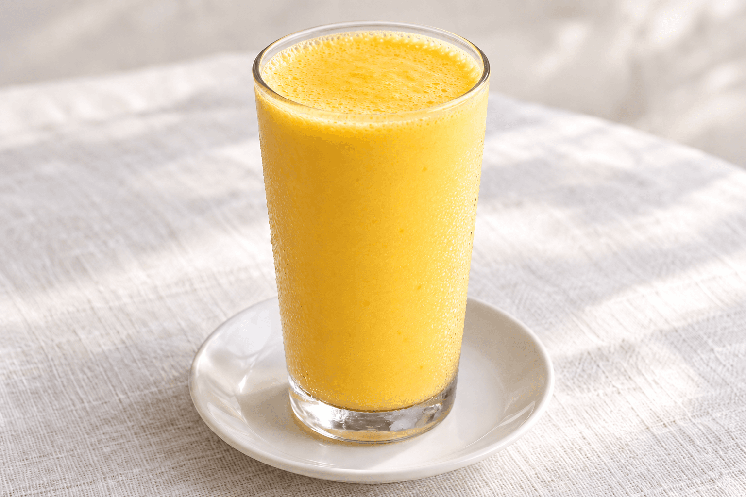 mango lassi, served at India Oven Sacramento