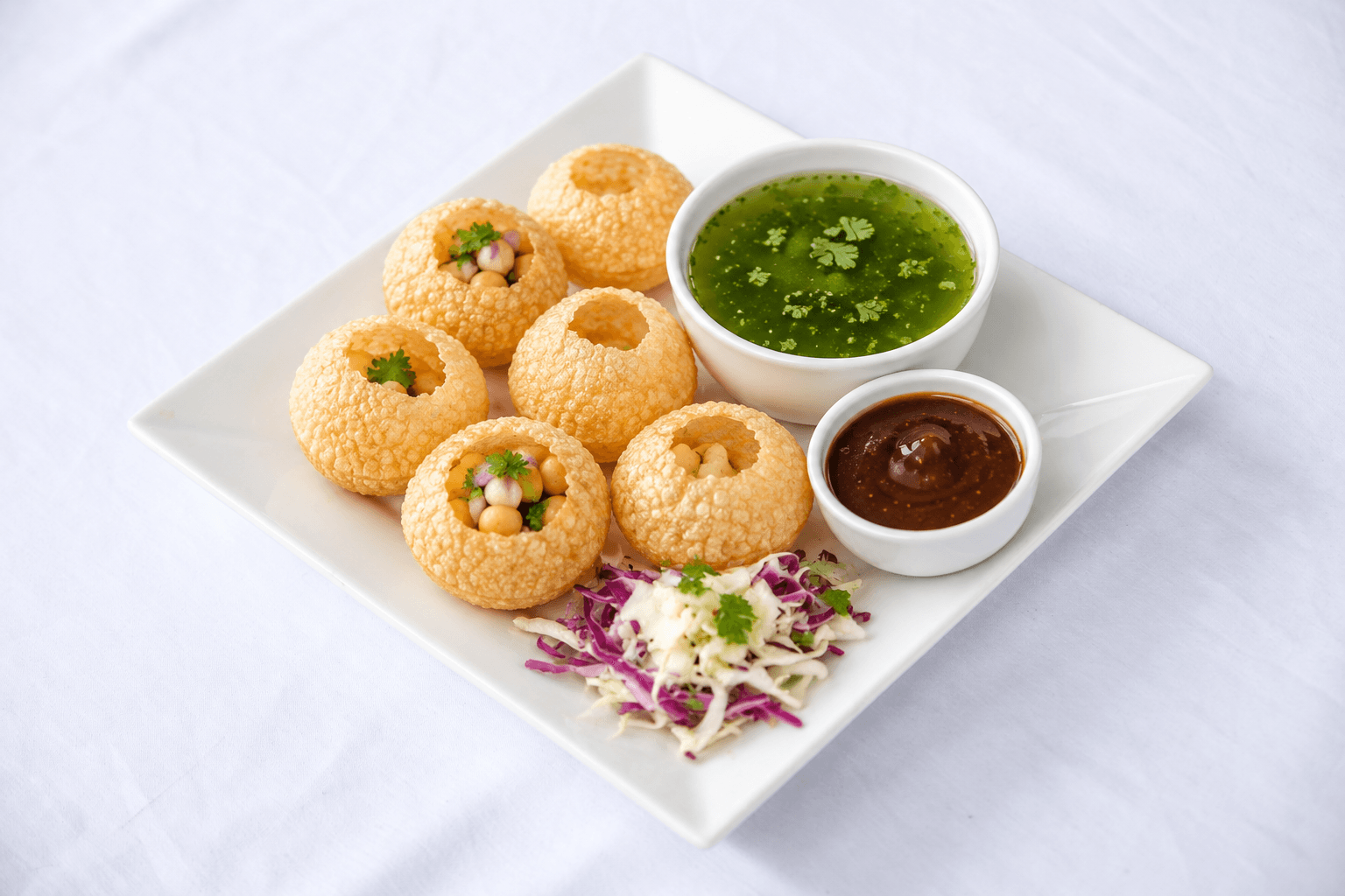 Pani Puri, served at India Oven Sacramento