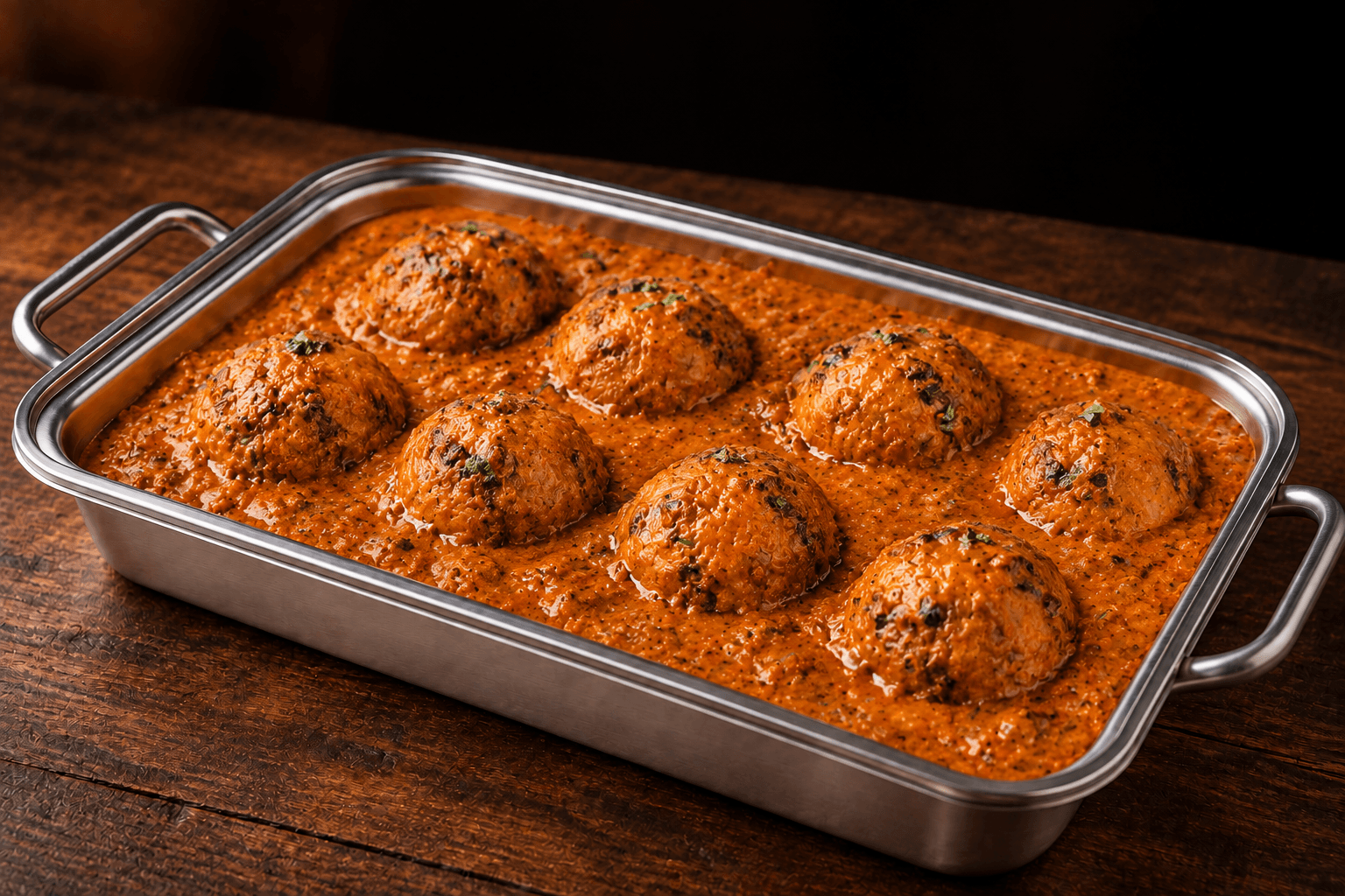 Malai Kofta Tray, party tray catering selection at India Oven in El Dorado Hills