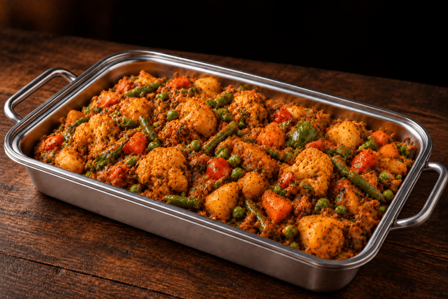 Mix Veg Pakora Tray, party tray catering selection at India Oven in Roseville