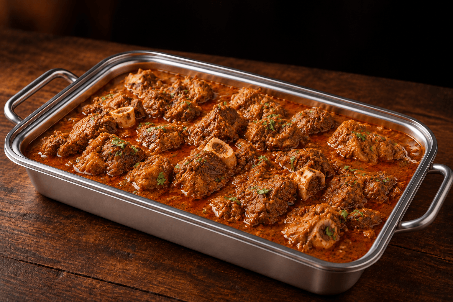 Goat Curry Tray, party tray catering selection at India Oven in Roseville