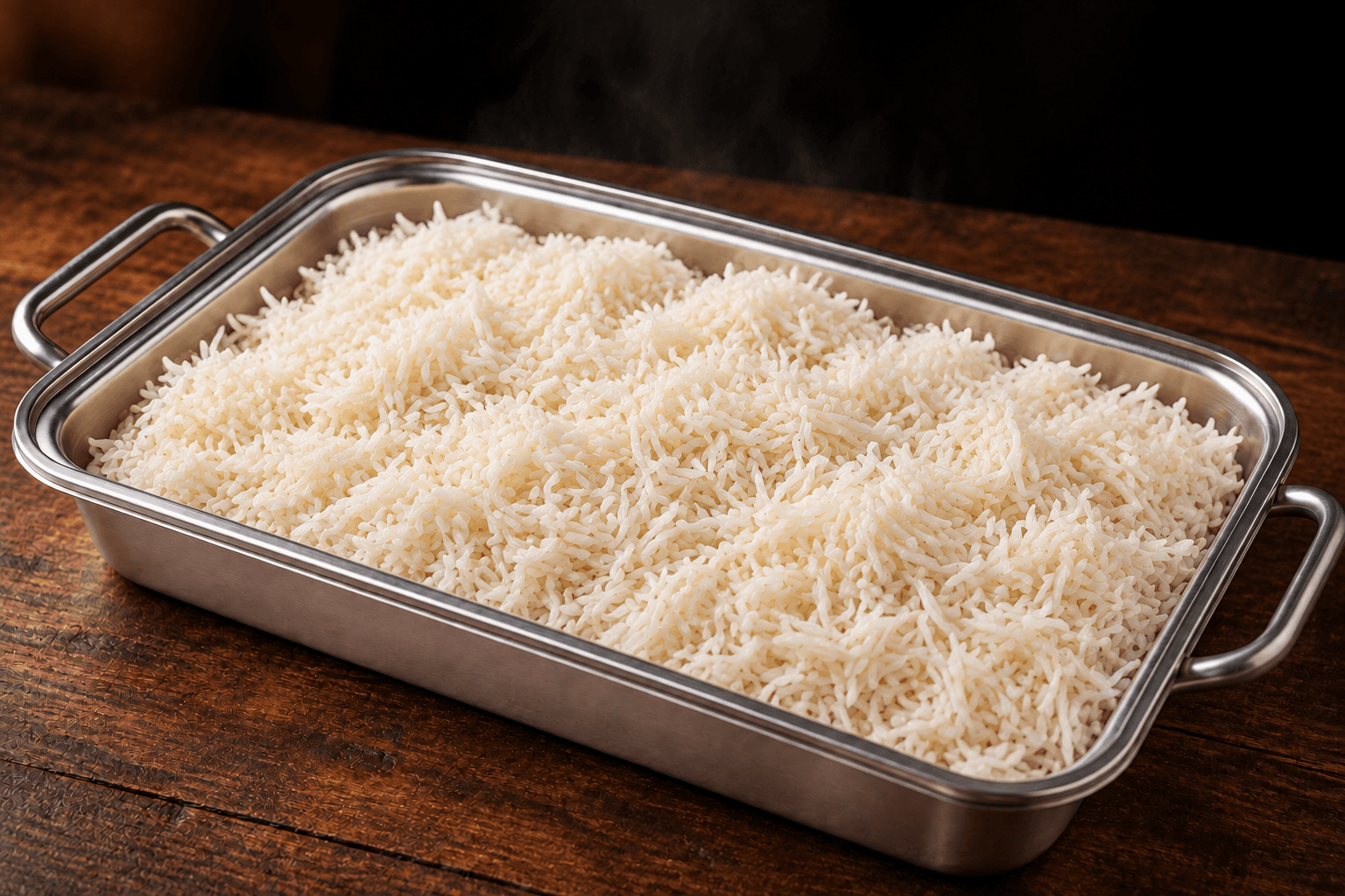 Basmati Rice Tray, party tray catering selection at India Oven in Roseville