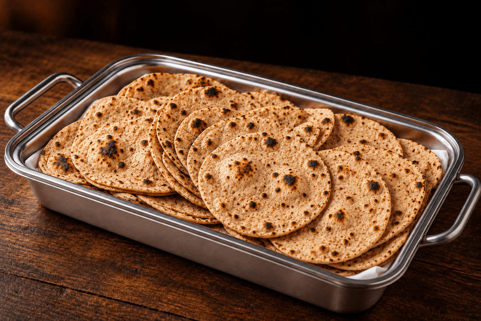 Roti Tray, party tray catering selection at India Oven in Elk Grove