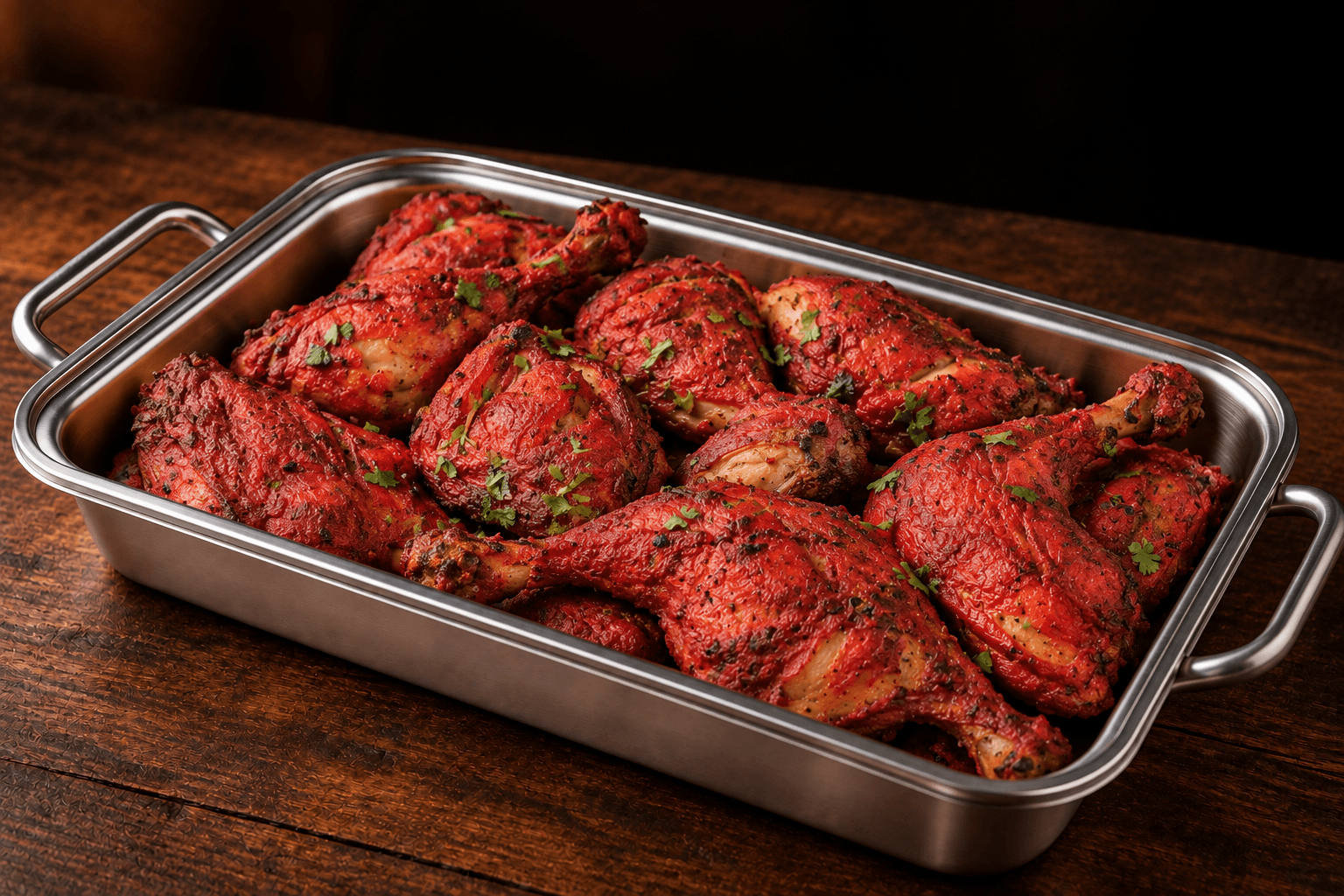 Tandori Chicken Tray, party tray catering selection at India Oven in Elk Grove